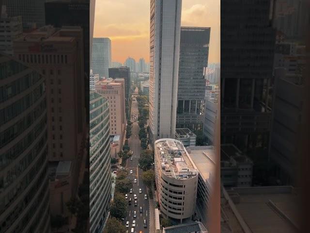 Aerial view of Pickering street and surroundings at sunset. #singapore #sunset #shotoniphone