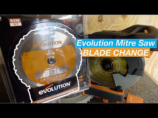 Mitre Saw Blade Change- Evolution R210SMS