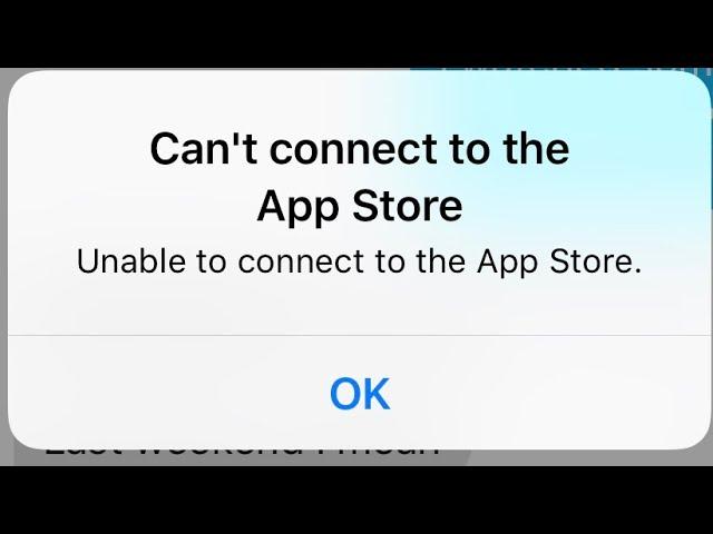 EASILY FIX App Store Not Working On iPhone