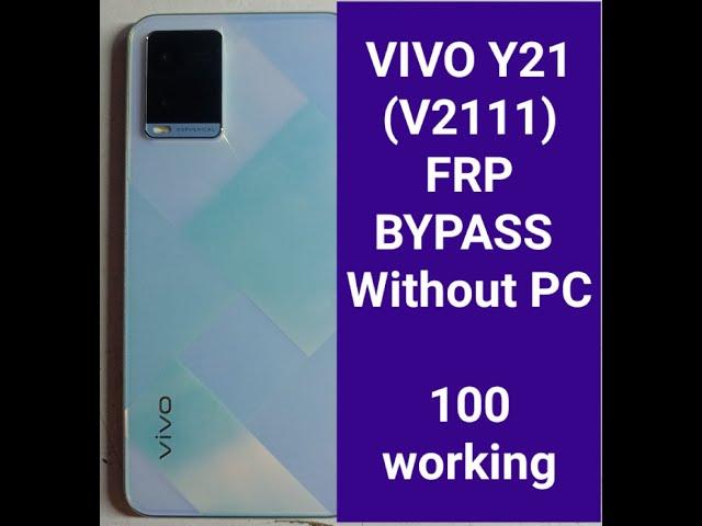 Vivo Y21 (V2111) FRP / Google account Bypass without pc 2021 | Ashfaq mobile