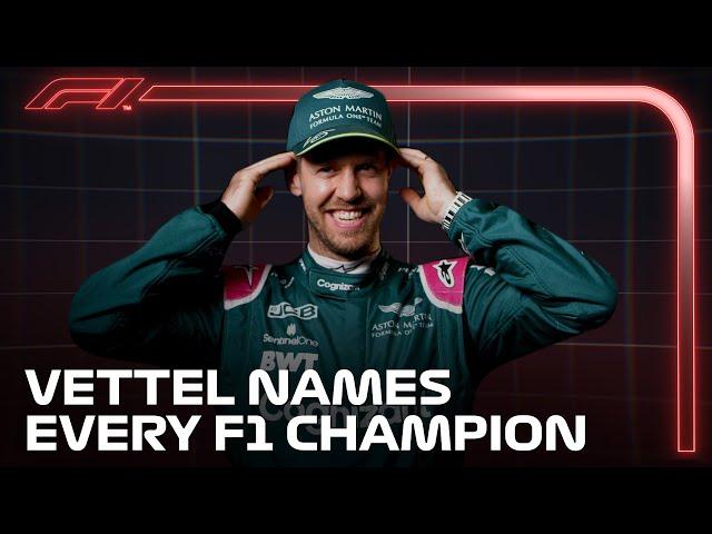 Sebastian Vettel Names EVERY F1 Champion in Grill The Grid!