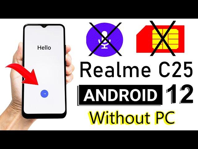 Realme C25 FRP/Google Account Unlock 2022 (without pc)  | RMX3193 / RMX3191