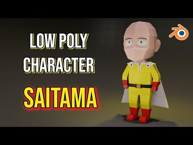 Low-Poly Saitama in Blender (S for Saitama)