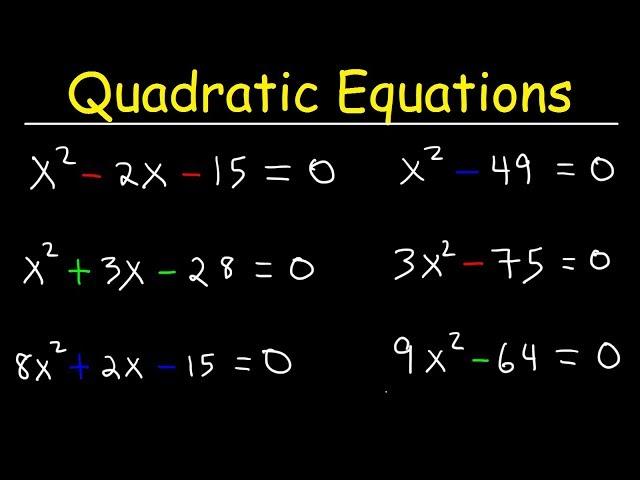 How To Solve Quadratic Equations By Factoring - Quick & Simple! | Algebra Online Course