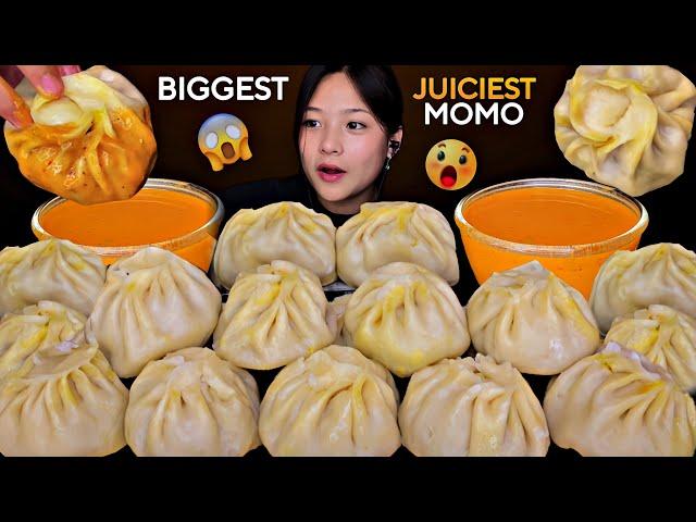 BIGGEST JUICIEST MOMO EVERBIG MOMO CHALLENGE | DUMPLING | MUKBANG | #mikasa