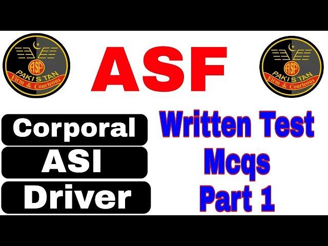 asf written test 2021| past papers of asf asi written test|Daily Pak Jobs