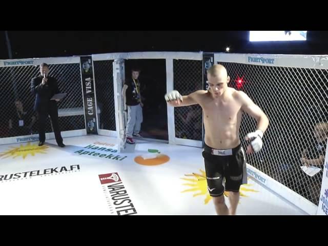 Cage Northern Storm 2011, A77,1 kg Kai Puolakka vs. Gary Kono