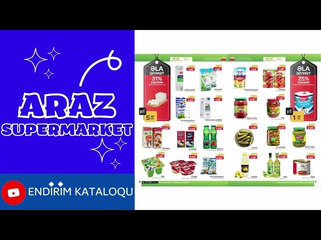 Araz Supermarket Yeni Endirim Kataloqu | Tam Siyahı | Xüsusi endirimlər