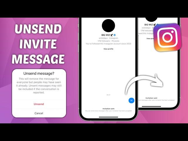 How to Unsend Invite Message on Instagram 2024 | Delete Invite Massage on Instagram