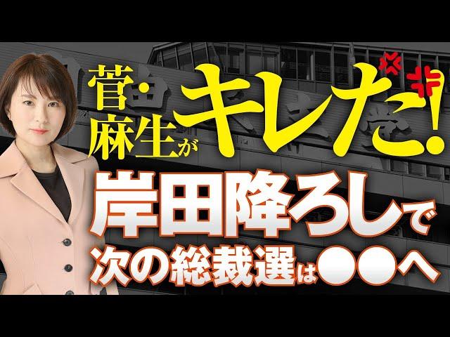 菅・麻生がキレた！岸田降ろしで次の総裁選は●●へ