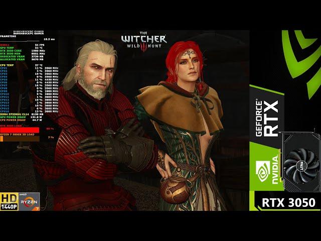 The Witcher 3 1440p | RTX 3050 | Ryzen 7 5800X 3D