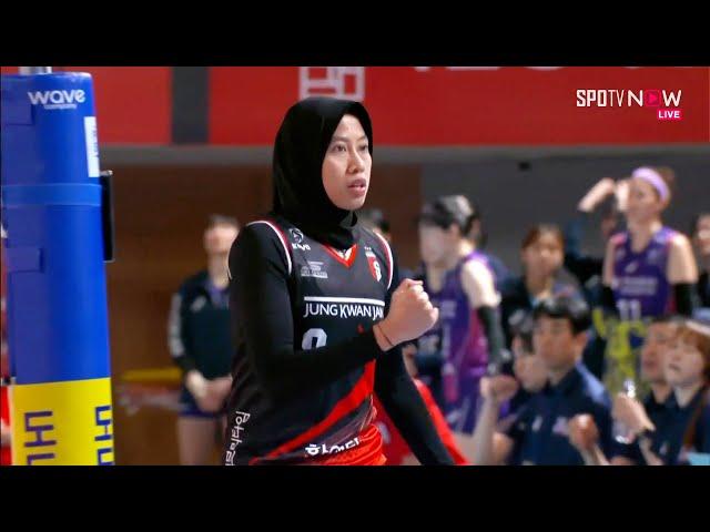 [V-League] | Kompilasi Spike Petir Megawati Hangestri! Red Sparks vs Pink Spiders!