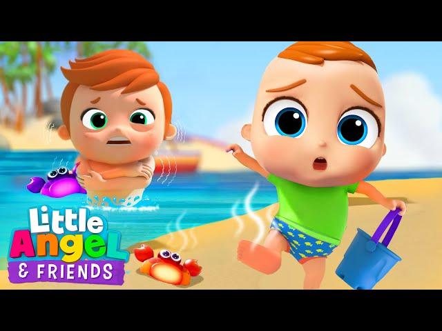 Hot and Cold at the Beach | Baby John | Little Angel And Friends Fun Educational Songs