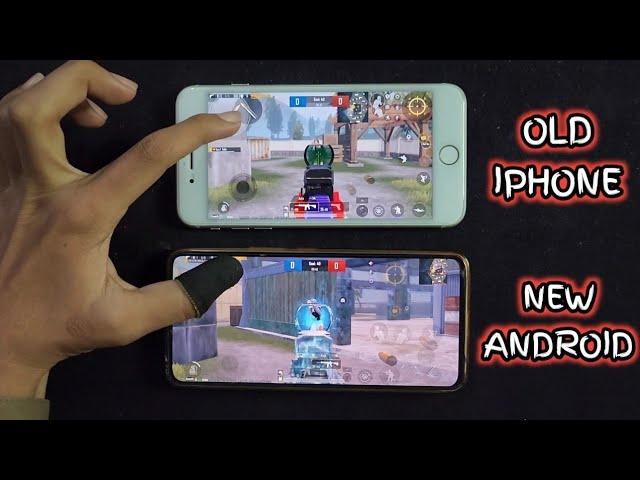 OLD IPHONE VS NEW ANDROID - KONSA ACHA HOGA ? IPHONE 8 PLUS VS VIVO V29E | PUBG MOBILE TEST