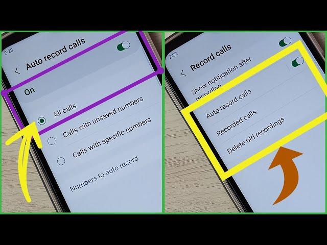 Samsung Galaxy A14 5G How to Enable Auto Call Recording