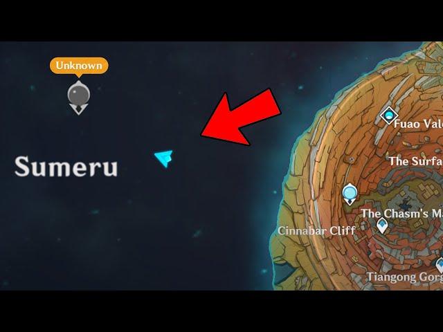 You Can Actually See The Whole Of Sumeru's Map From The Chasm - Genshin Impact