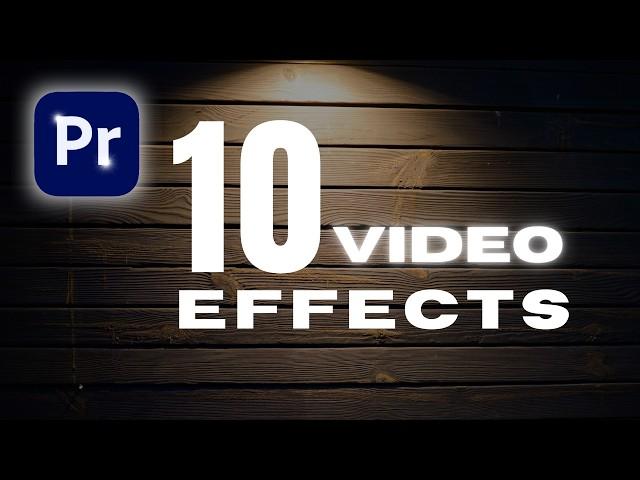 10 Premiere Pro Effects in Under 10 Minutes | Must-Know Video Editing Tips