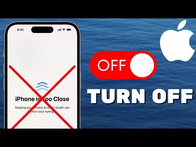 How to Turn OFF "iPhone Is Too Close" Alert iOS 17, iOS 18