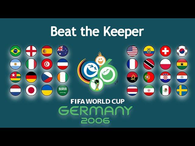 FIFA World Cup 2006 Beat The Keeper Elimination Race | Marble Race