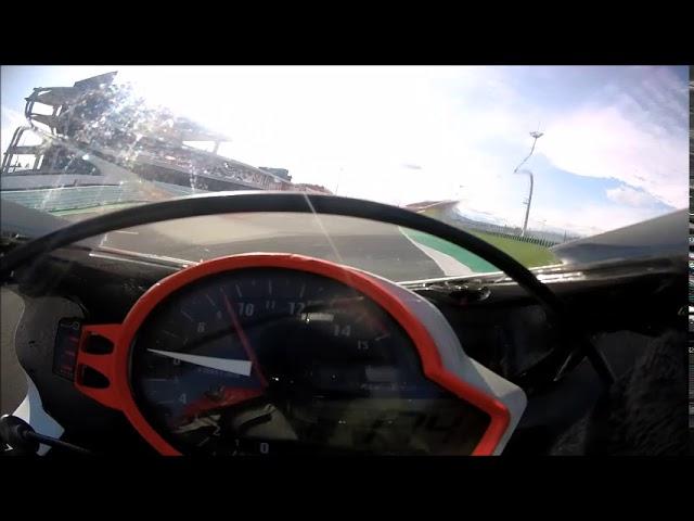 Misano onboard 1.47 e curvone ai 295km/h cbr1000rr 2008