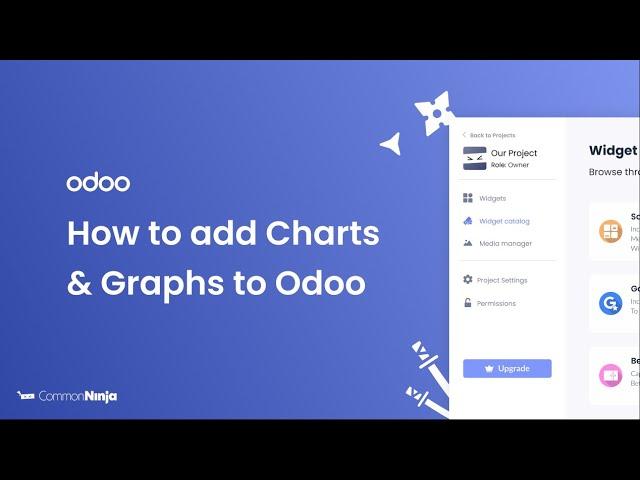 How to add Charts and Graphs to Odoo