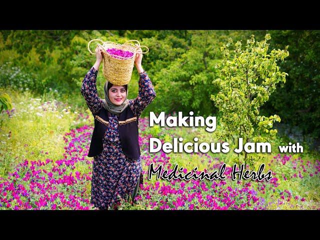 Making Delicious Jam with Medicinal Herbs | Echium Amoenum Flowers Jam