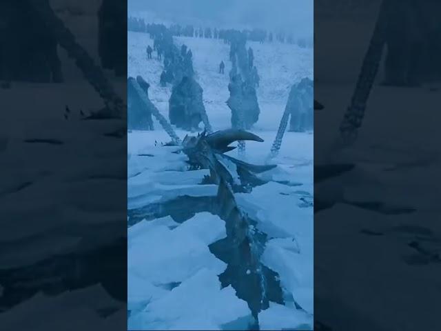 Night king kill first dragon #gameofthrones #nightking #dragon #daenarys #shorts