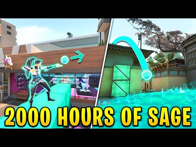 Valorant: What 2000 Hours of Sage looks like! - 200IQ Walls & Crazy Line-ups! - Valorant Moments