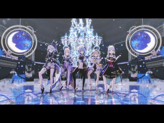 【Genshin Impact MMD：Furina x Ganyu x Ayaka x Kokomi x Barbara】Queencard