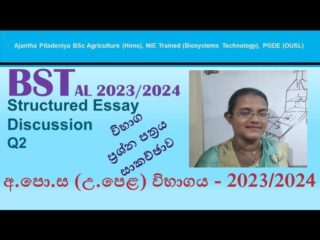 Biosystems Technology | BST AL 2023-2024 | Structured Essay Discussion | Q2