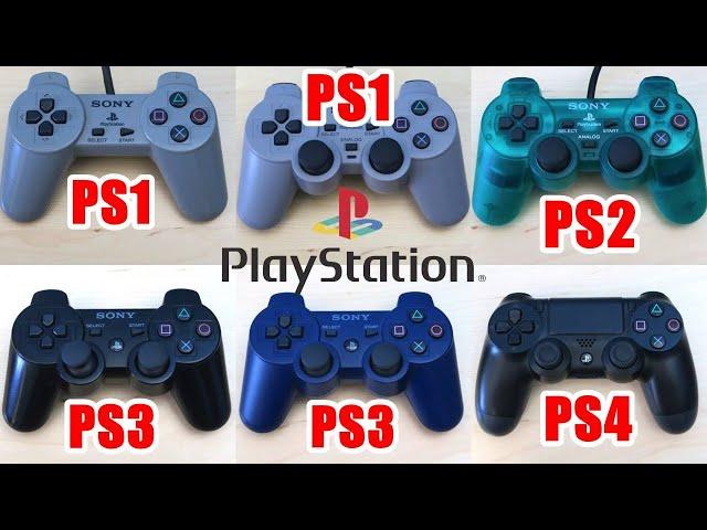 Todos los Controles OFICIALES de Playstation (PS1 PS2 PS3 PS4 PS5) del Peor al Mejor