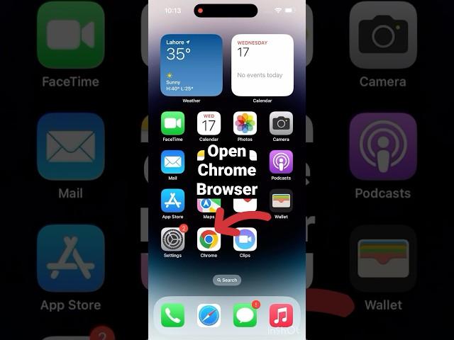 How To Open Chrome In Desktop On IPhone #shorts #shortvideos #viral #short #youtubeshorts