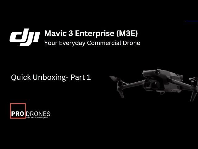 DJI Mavic 3 Enterprise Quick Unboxing - Part 1