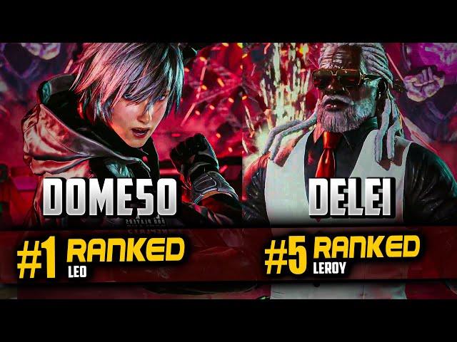 Tekken 8 - Dome50hbk (#1 Leo) Vs Delei (#5 Leroy) - Online Rank