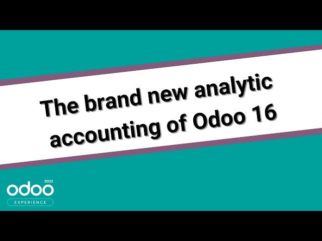 The brand new analytic accounting of Odoo 16