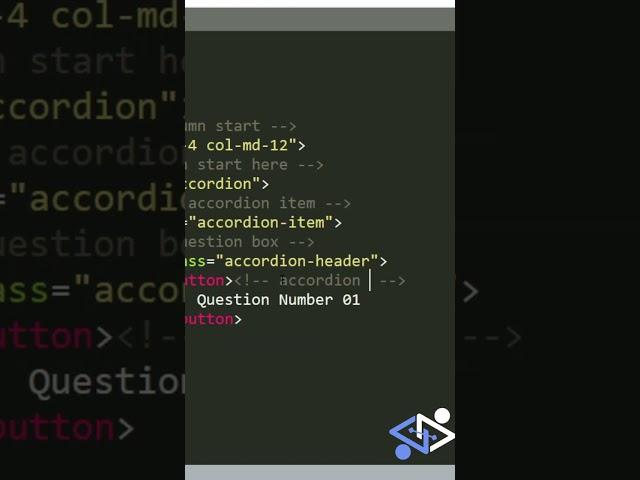 FAQ Accordion Using Bootstrap V5 #codefordesign #bootstrap5 #accordion
