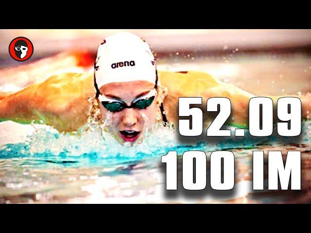 FASTEST 100 IM EVER... in a PRACTICE Suit - Gretchen Walsh 52.09 @ Texas vs Virginia