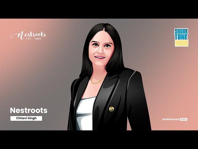 Shark Tank India | Chhavi Singh - @nestroots | Ep09 | Speed Art Tutorial | Shallu Narula