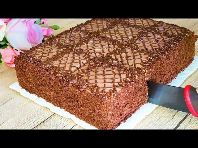 Chocolate cake in 15 minutes! DELICATE and VERY DELICIOUS. Simple recipe!