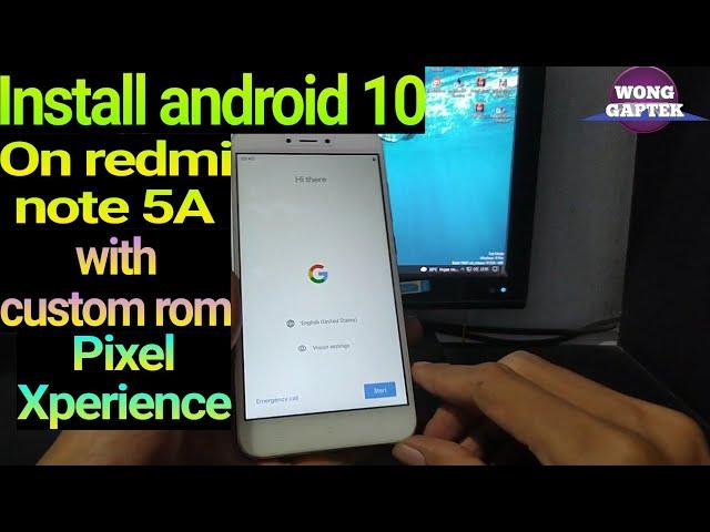 Install custom rom pixel experience on redmi note 5A (ugglite)