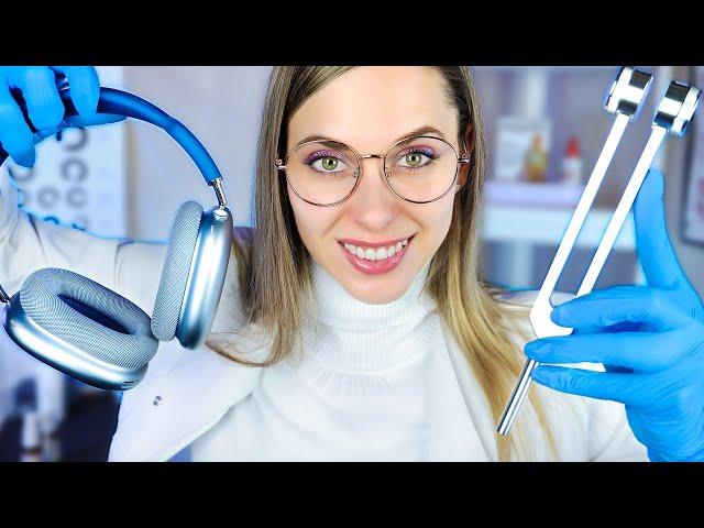 ASMR Hearing test, Tuning Fork and Ear Examination for SLEEP