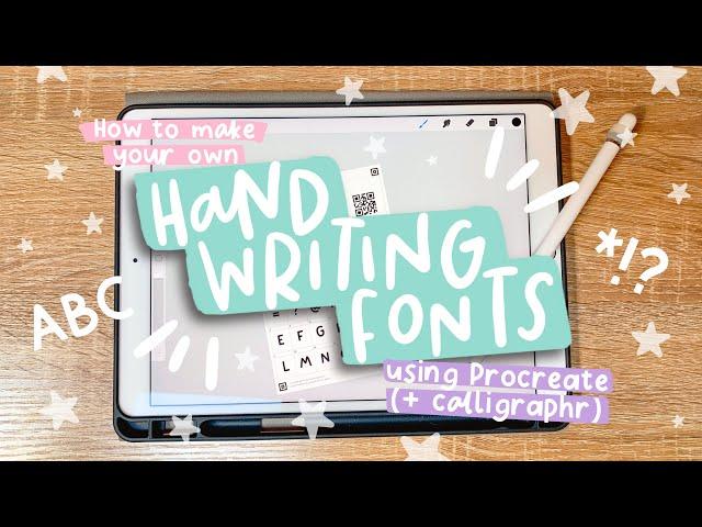 How to Make Your Own Handwriting Fonts | Procreate + Calligraphr Tutorial
