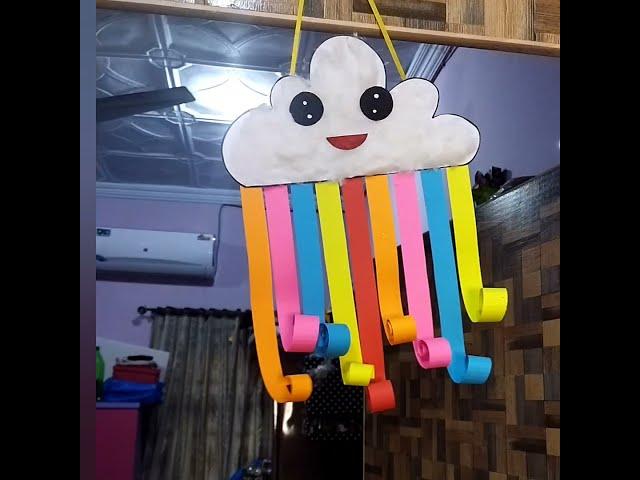Paper cloud ️/easy craft for kids activity/school project/How To Make Cloud With Paper /#short /#CA