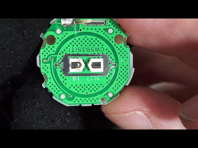 Casio A158W module 593 digital watch repair battery replacement