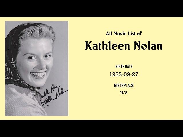 Kathleen Nolan Movies list Kathleen Nolan| Filmography of Kathleen Nolan