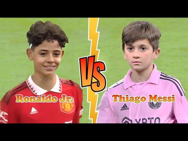 CRISTIANO RONALDO JR. (Ronaldo's Son) VS THIAGO MESSI Transformation 2023  The Ultimate GOAT Battle