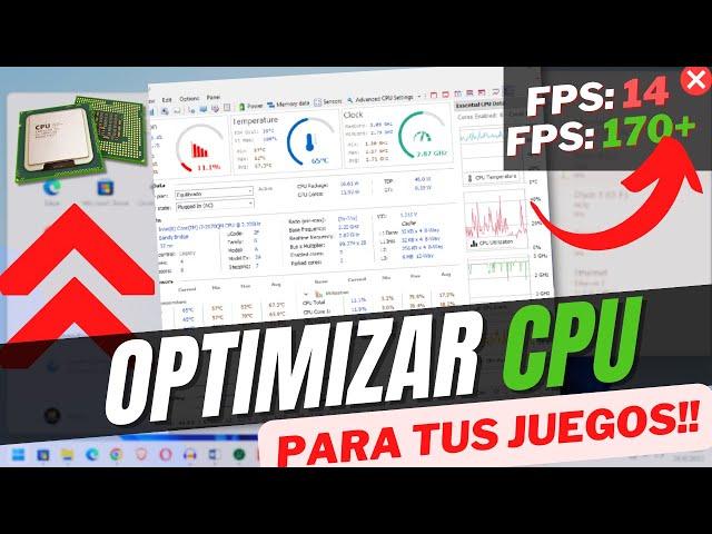 Cómo: optimizar el procesador / CPU para juegos  | FPS Boost | 2023