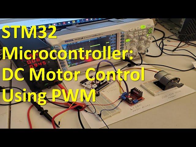 STM32 Microcontroller Tutorial 5: Control DC motors (speed and rotation angle) Using PWM signals