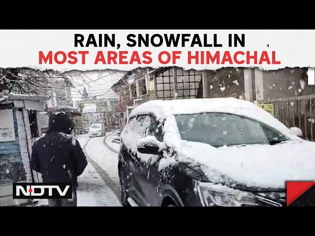 Himachal Sissu Snowfall | Fresh Snowfall In Himachal's Sissu, Temperature Drops By 4-5 Degrees