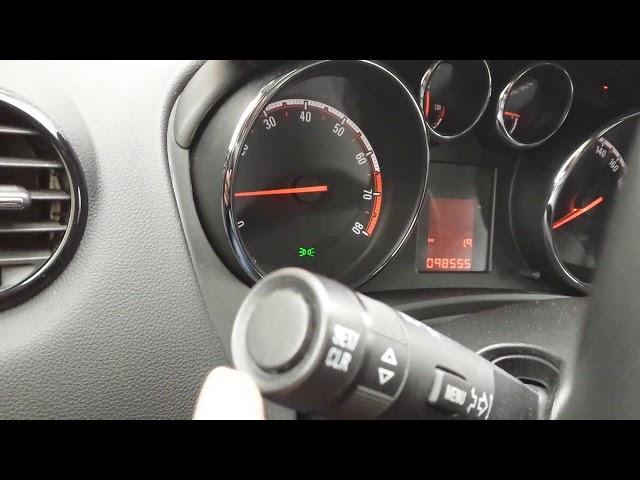 2 Ways to reset odometer distance counter in Opel Vauxhall Meriva B